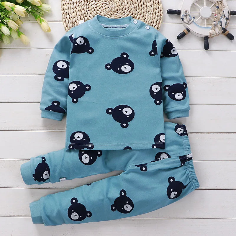 Ensemble Pyjama Enfant Coton — Sous-Vêtements & Pantalon Automne/Hiver