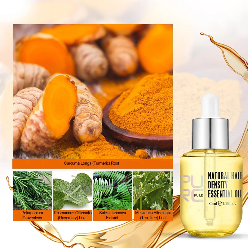 Traitement capillaire PURC – Huile anti-chute et croissance cheveux homme & femme