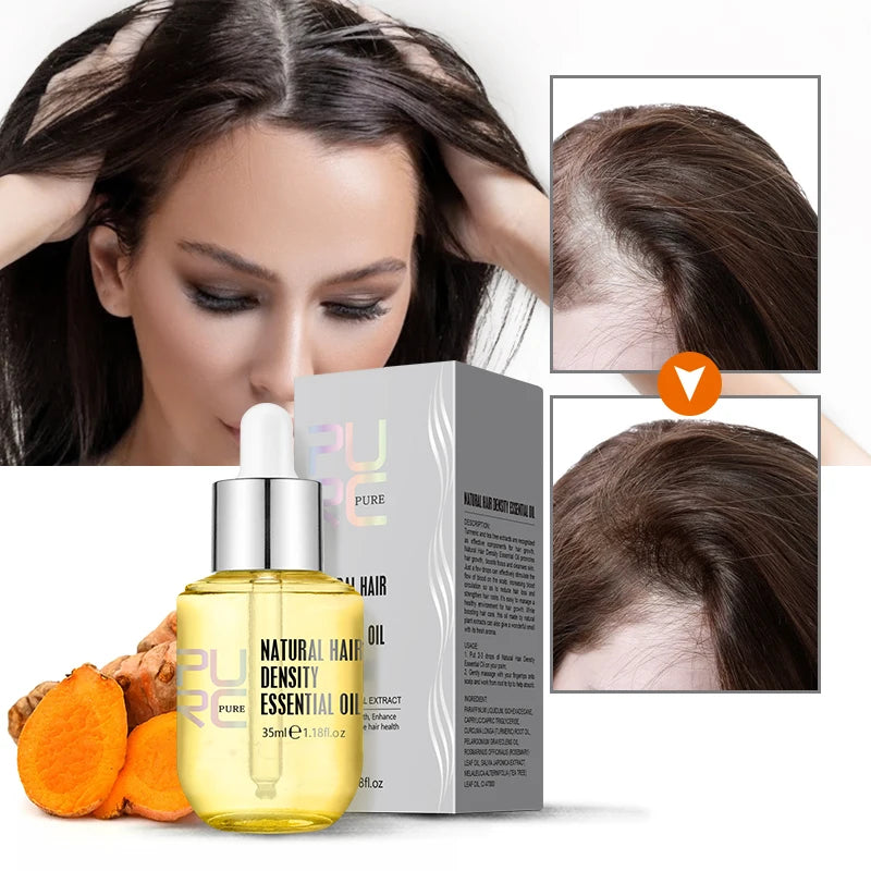 Traitement capillaire PURC – Huile anti-chute et croissance cheveux homme & femme