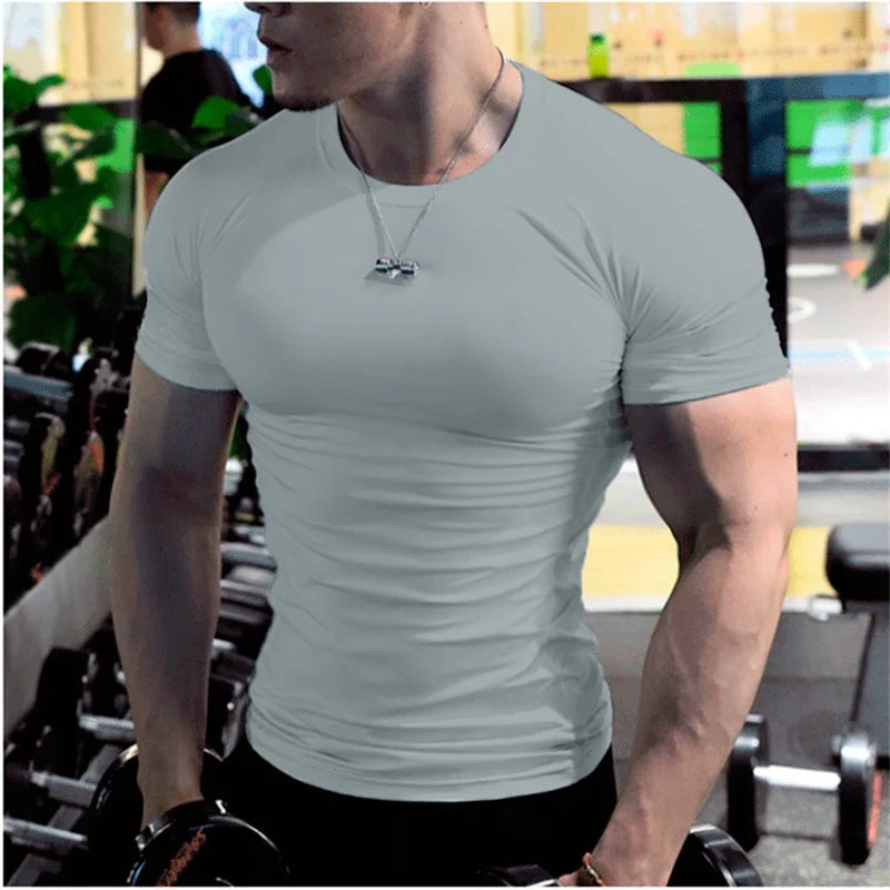 Oversized t Shirt For Men Short Sleeve White t-Shirts Man Quick Dry Football Shirt Soccer Jersey Compression Gym t Shirts Top