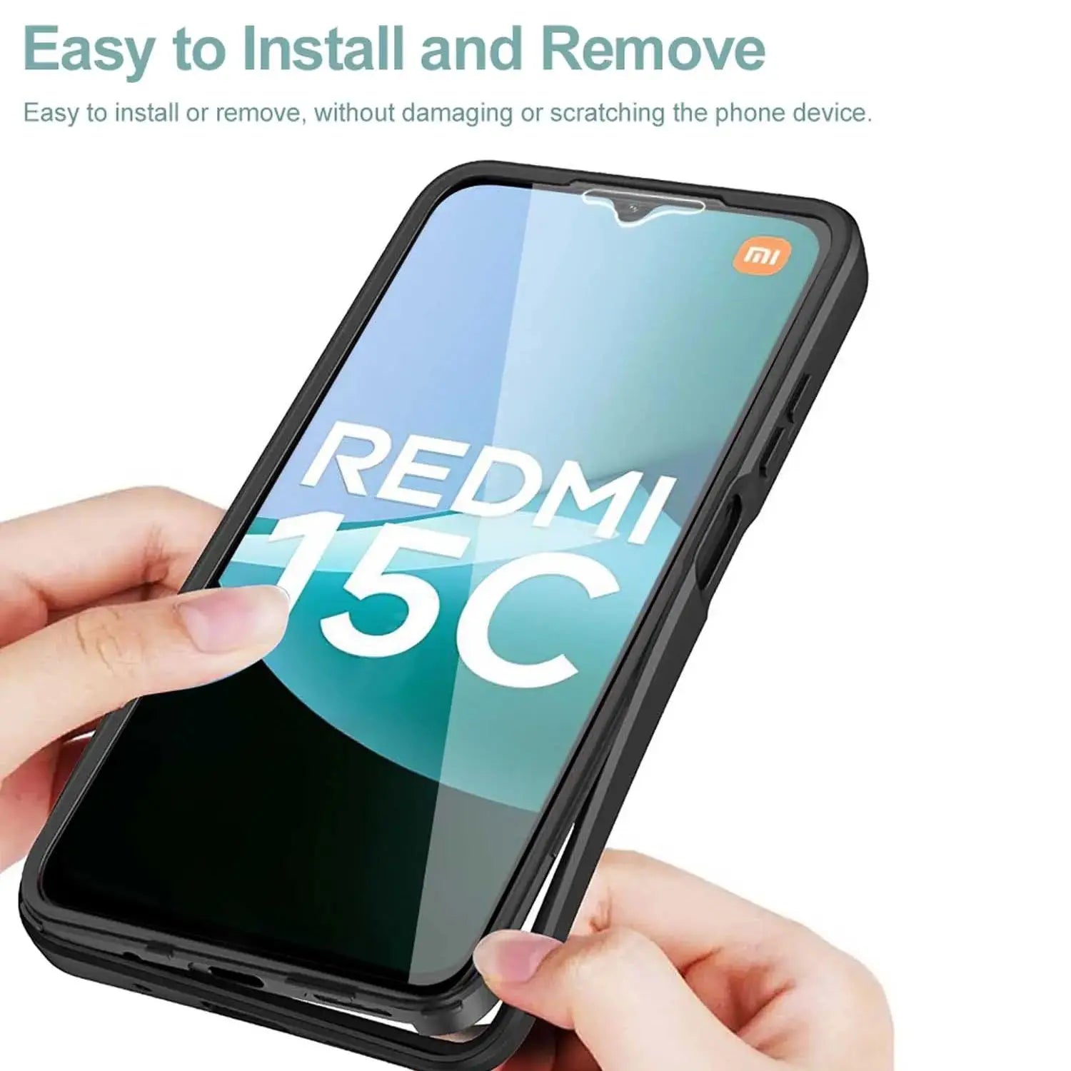 Coque 360° anti-choc Xiaomi Redmi 15C / A5 4G – Protection intégrale enveloppante