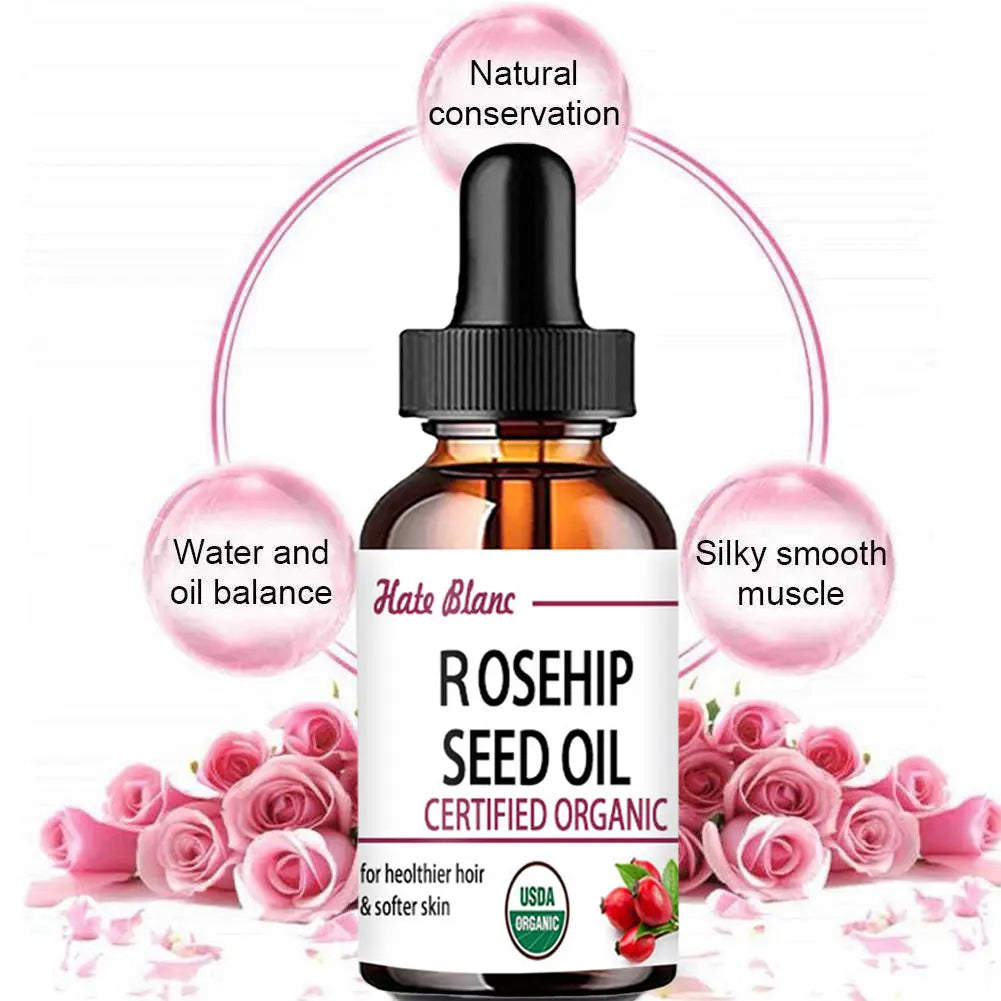Huile de Rose Musquée hydratante – Soin peau, massage et éclat du teint