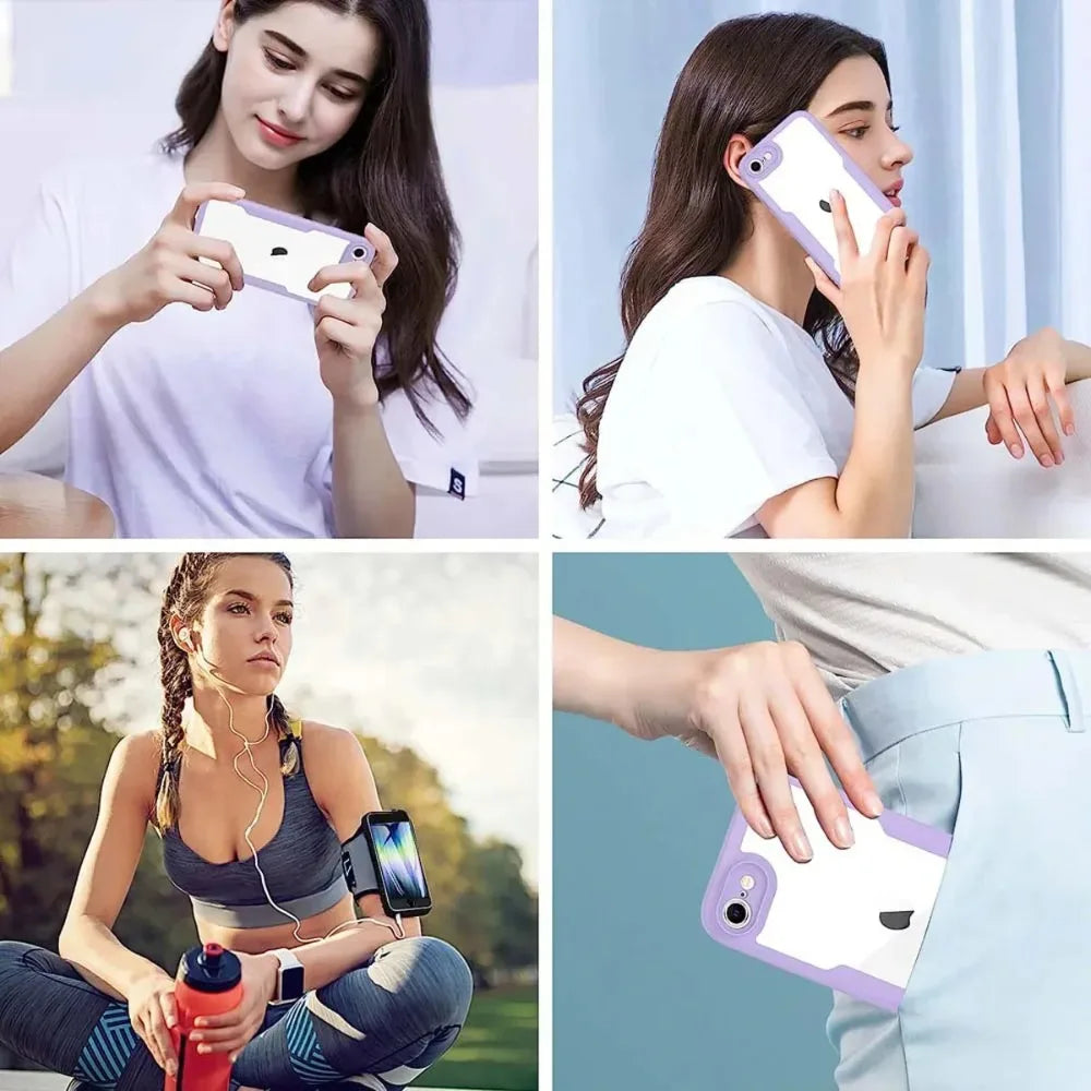 Coque 360° transparente iPhone – Protection intégrale avant/arrière anti-choc