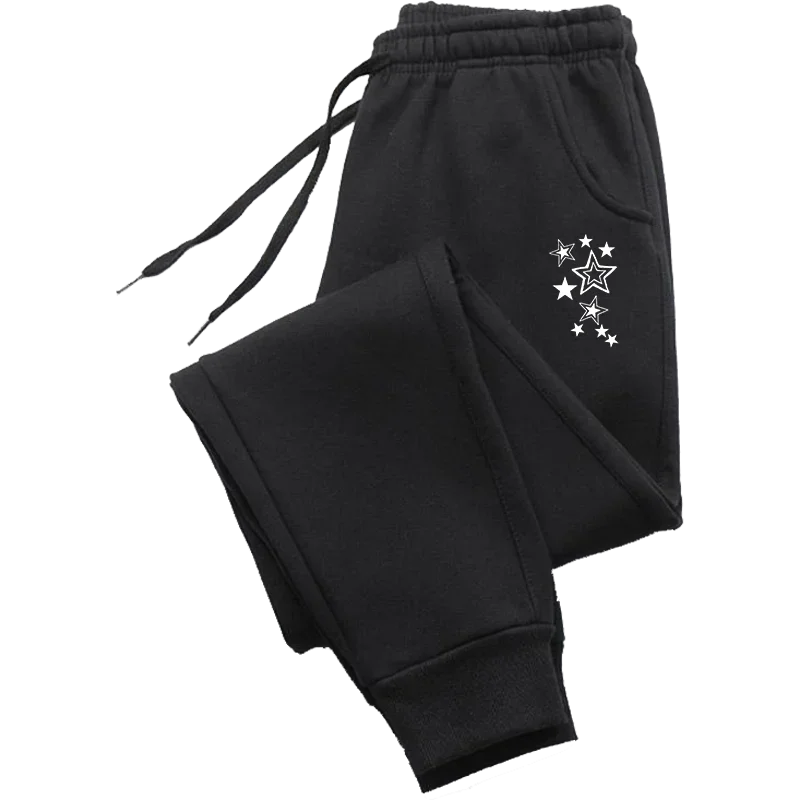 Pantalon Femme Imprimé Étoiles — Jogging Décontracté Été