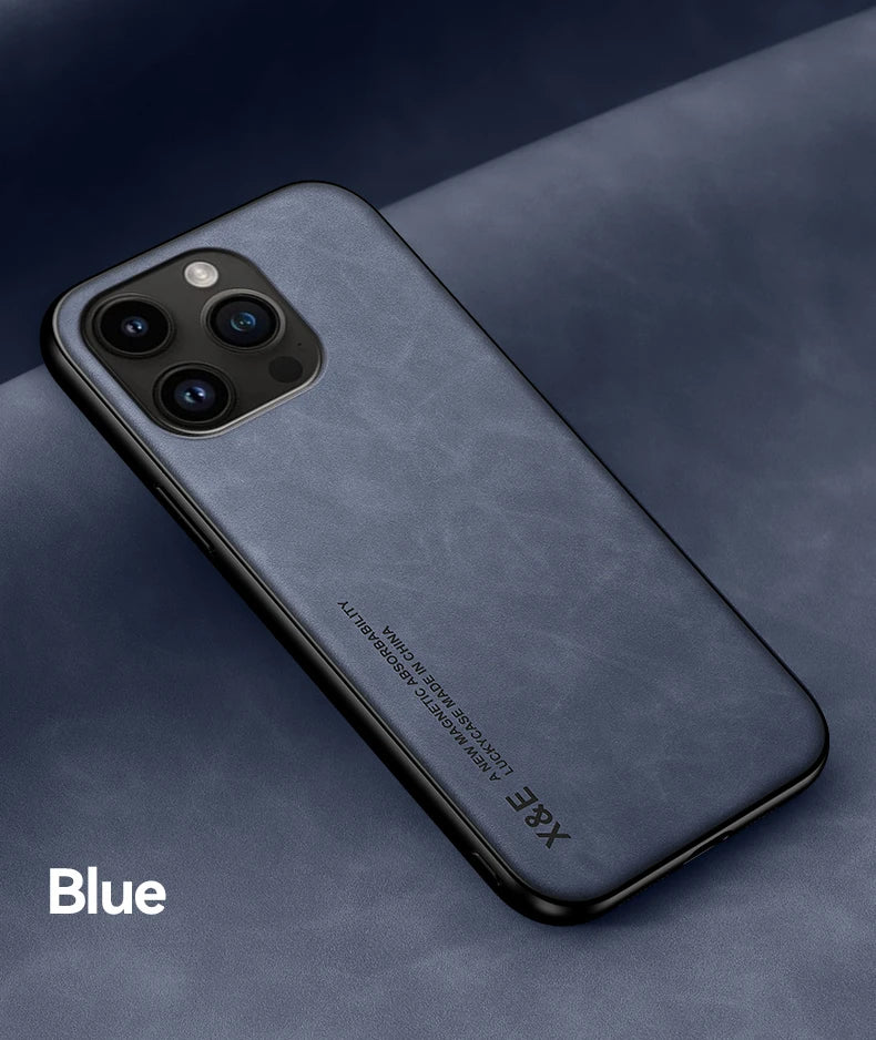 DECLAREYAO Original Luxury Light Slim Suede Leather Hard Coque For iPhone X Xs Max XR Phone Case Cover Shockproof Soft Frame