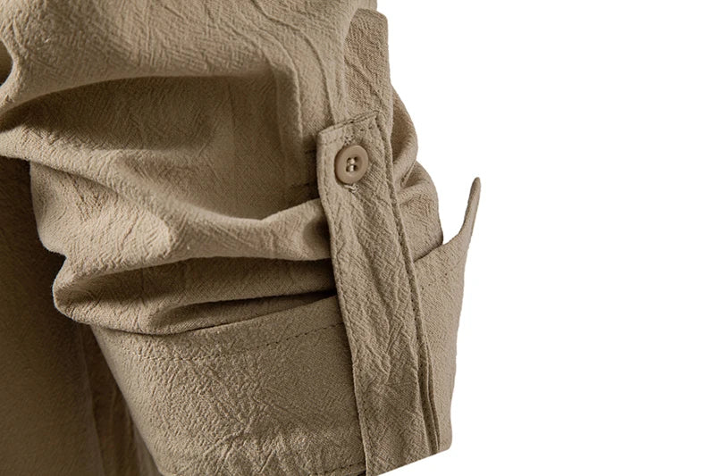 Chemise Homme à Capuche – Manches Longues Style Décontracté