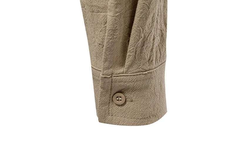 Chemise Homme à Capuche – Manches Longues Style Décontracté
