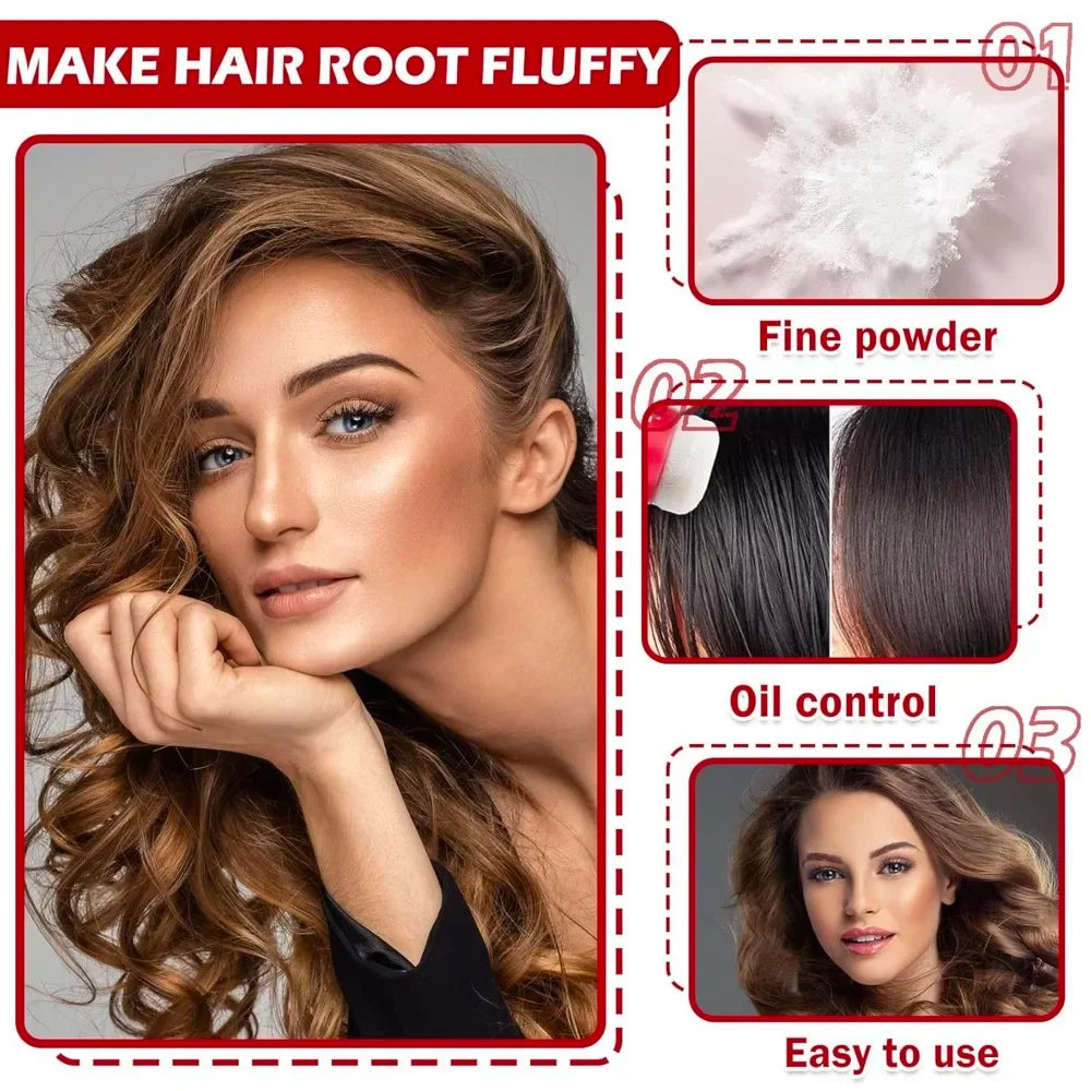 Poudre coiffante volumisante – Tenue longue durée, contrôle du gras, homme & femme