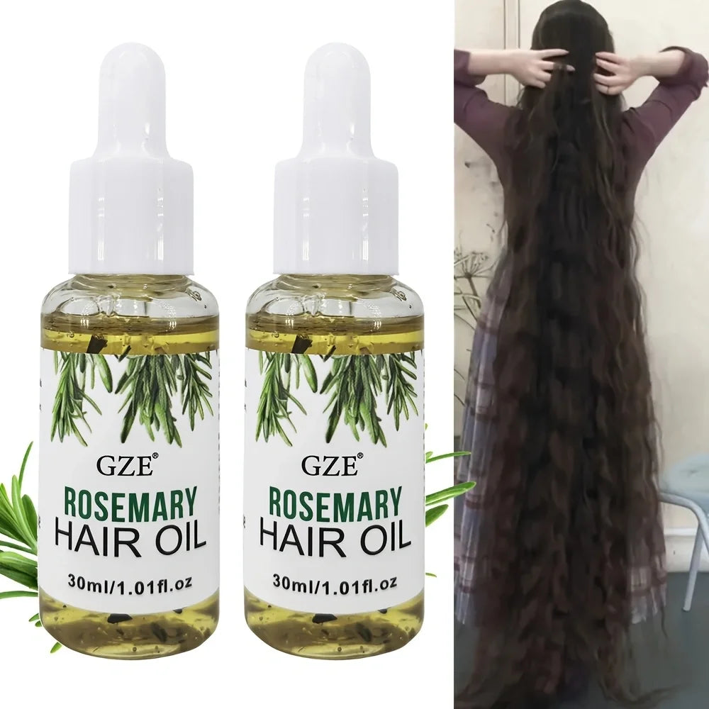 Huile de Romarin GZE pour cheveux – Tous types et textures, renforce et nourrit le cuir chevelu