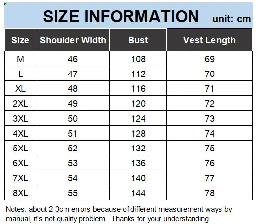 Motorcycle Vest Men Plus Size 8XL 6XL 7XL Sleeveless Jacket Autumn Hip Hop Man Veste Cowboy Slim Fit Korean Male Denim Waistcoat