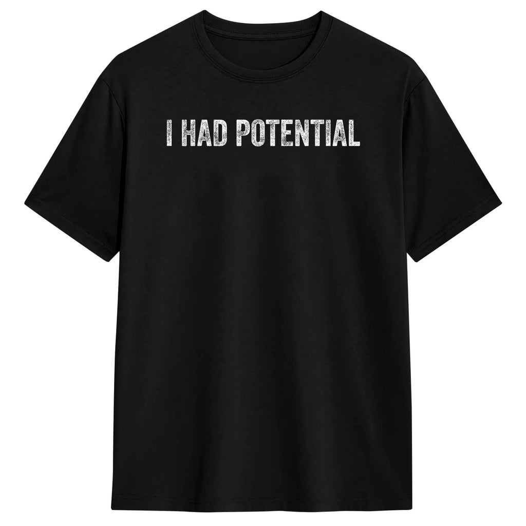 T-Shirt Oversize "I Had Potential" — Hip Hop Plage Y2K