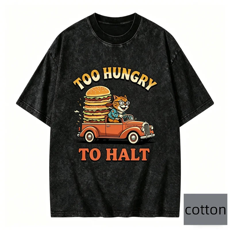 T-Shirt Oversize Humour "Too Booked" — Graphique Vintage Unisexe