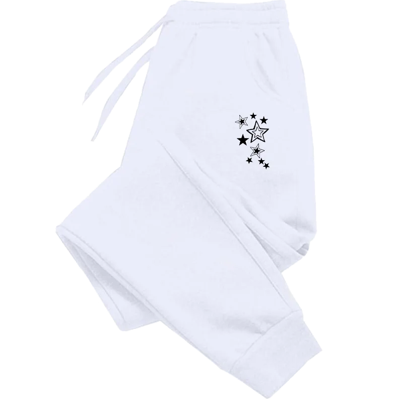 Pantalon Femme Imprimé Étoiles — Jogging Décontracté Été