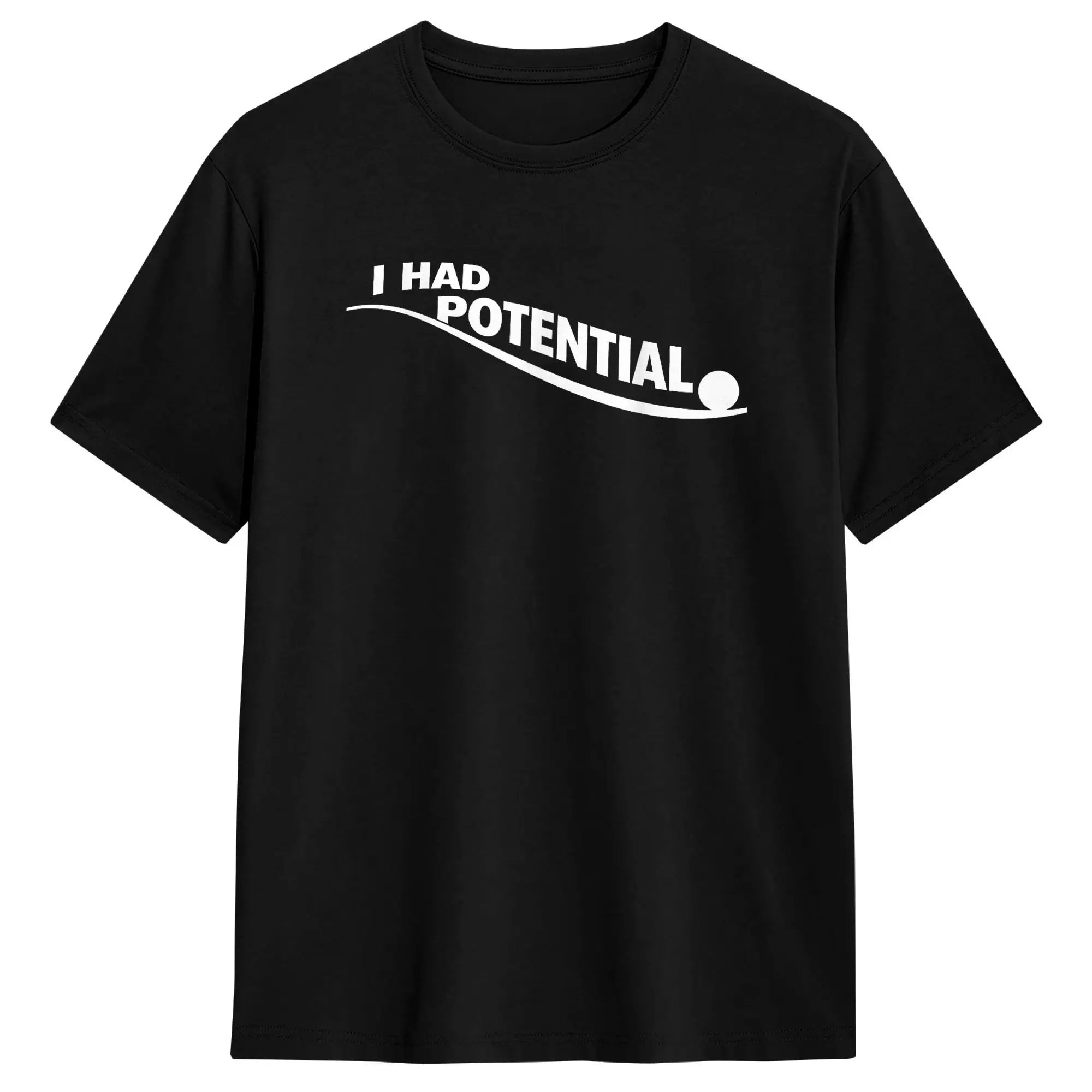 T-Shirt Oversize "I Had Potential" — Hip Hop Plage Y2K