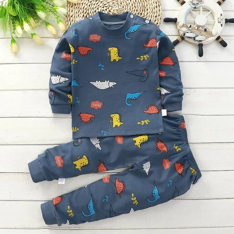 Ensemble Pyjama Enfant Coton — Sous-Vêtements & Pantalon Automne/Hiver