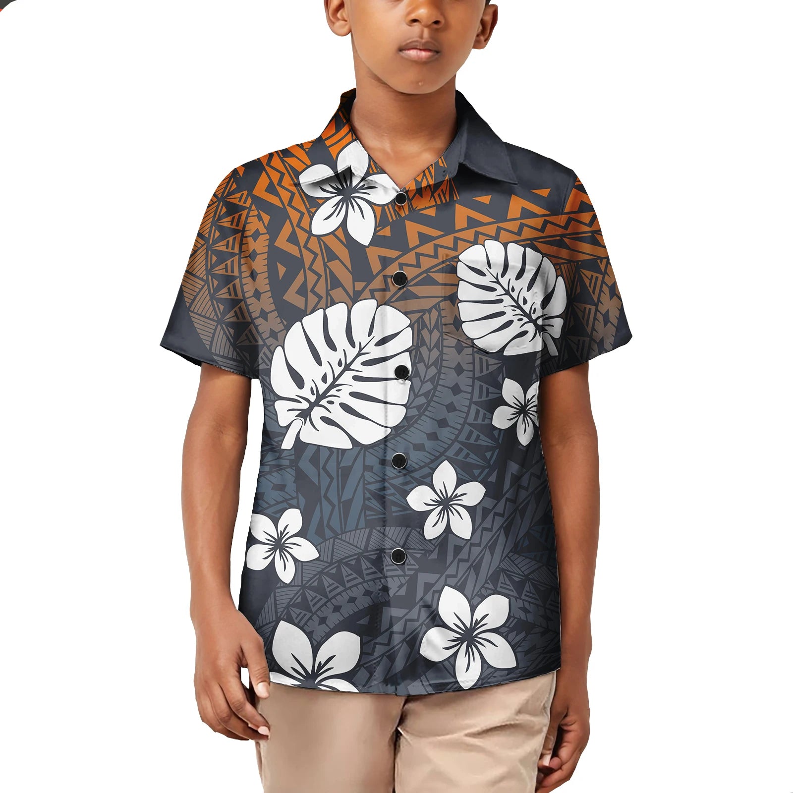 Ensemble Vêtements Enfants Polynésien — Tenue Familiale Assortie