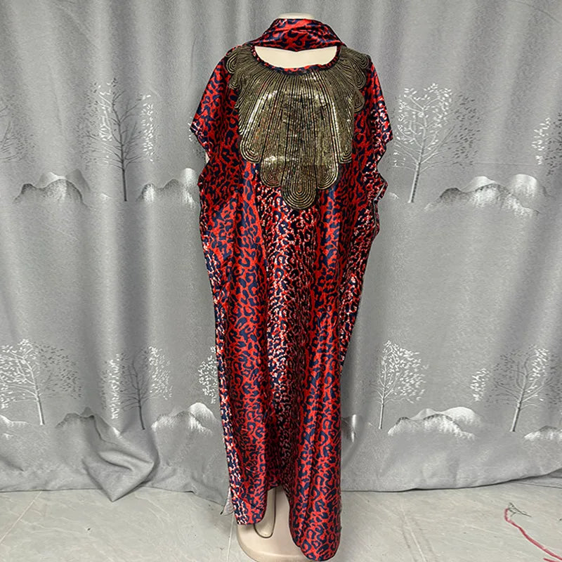 Robe Longue Femme Col V Rayée — Style Décontracté Grande Taille Automne 2026