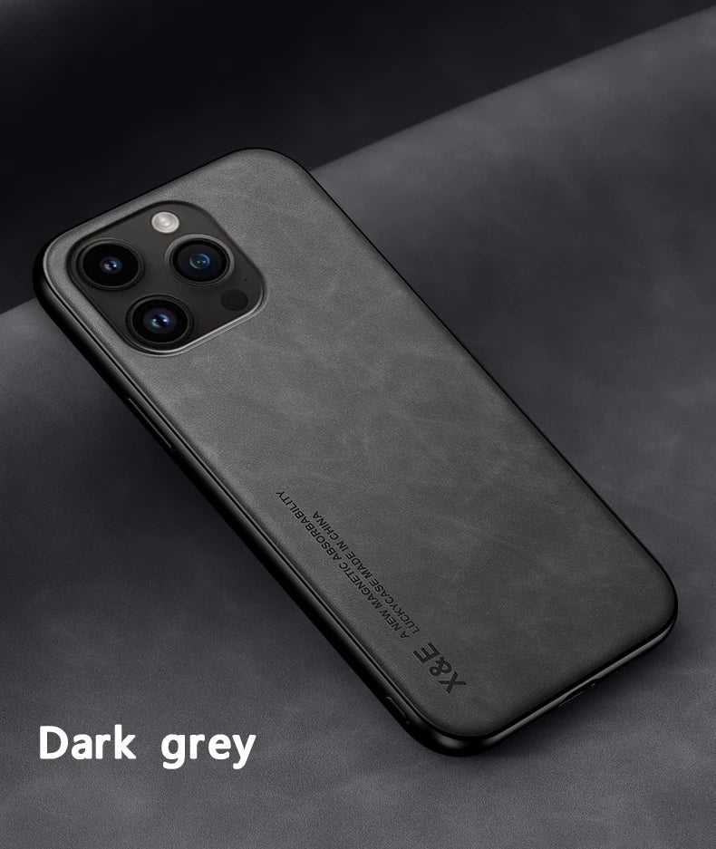 DECLAREYAO Original Luxury Light Slim Suede Leather Hard Coque For iPhone X Xs Max XR Phone Case Cover Shockproof Soft Frame