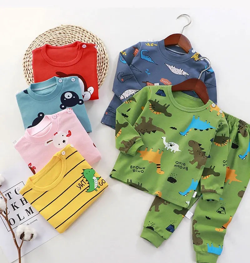 Ensemble Pyjama Enfant Coton — Sous-Vêtements & Pantalon Automne/Hiver
