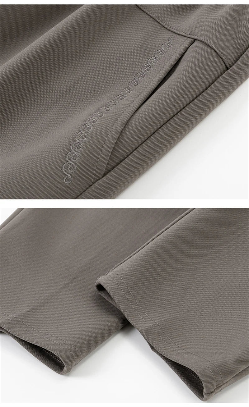 Oversize 8XL Women Trousers 2026 New Solid Elastic High Waist Casual Pants Autumn Winter Female Straight Pants Mother Long Pants