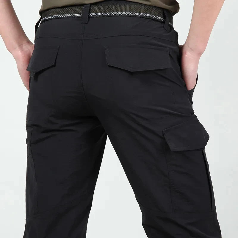 Pantalon Cargo Tactique Homme — Léger Imperméable Multi-Poches Été