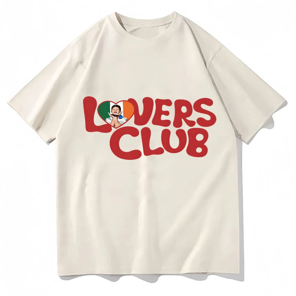 T-Shirt Oversize Niall Horan Hello Lovers Club — Streetwear Hip Hop Manches Courtes