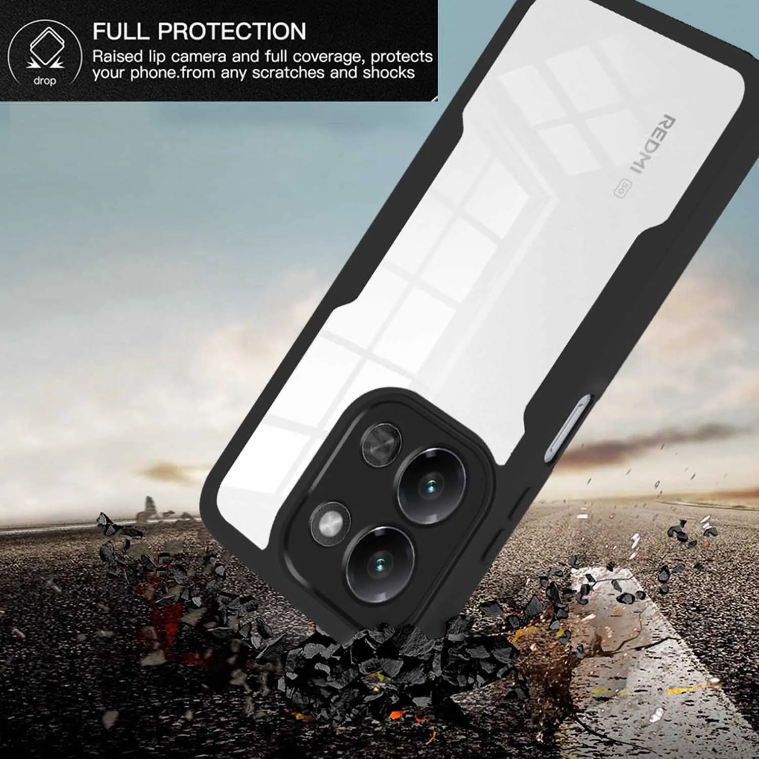 Coque 360° anti-choc Xiaomi Redmi 15C / A5 4G – Protection intégrale enveloppante
