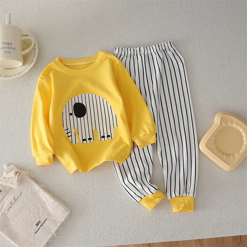 Ensemble Pyjama Enfant Coton — Sous-Vêtements & Pantalon Automne/Hiver