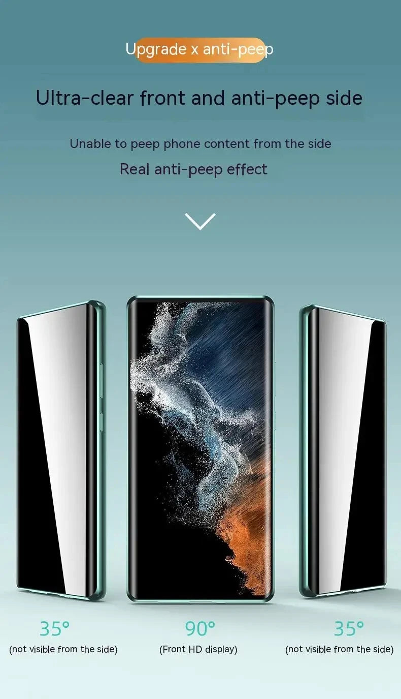 Coque magnétique 360° OPPO Find X – Verre trempé double face anti-espion