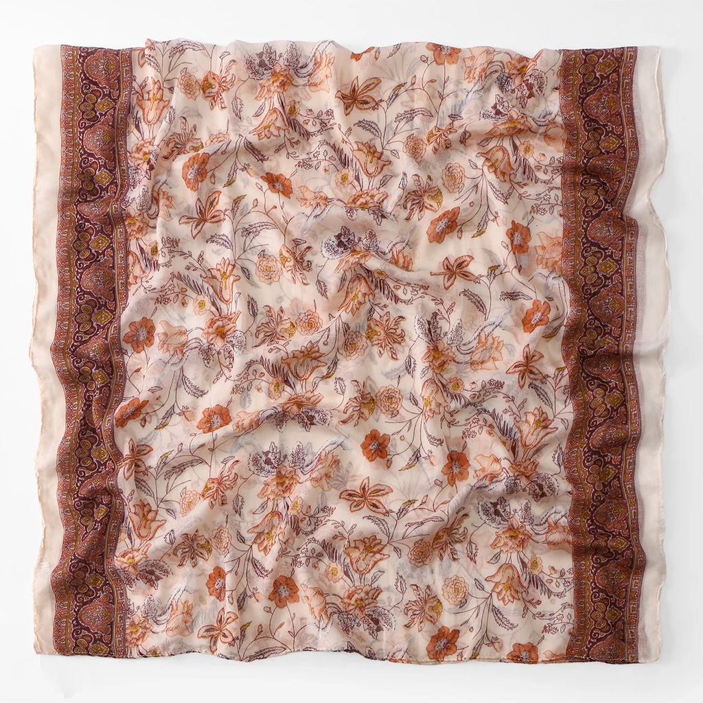 Foulard Hijab Femme — Écharpe Voile Viscose Coton Doux Turban Long