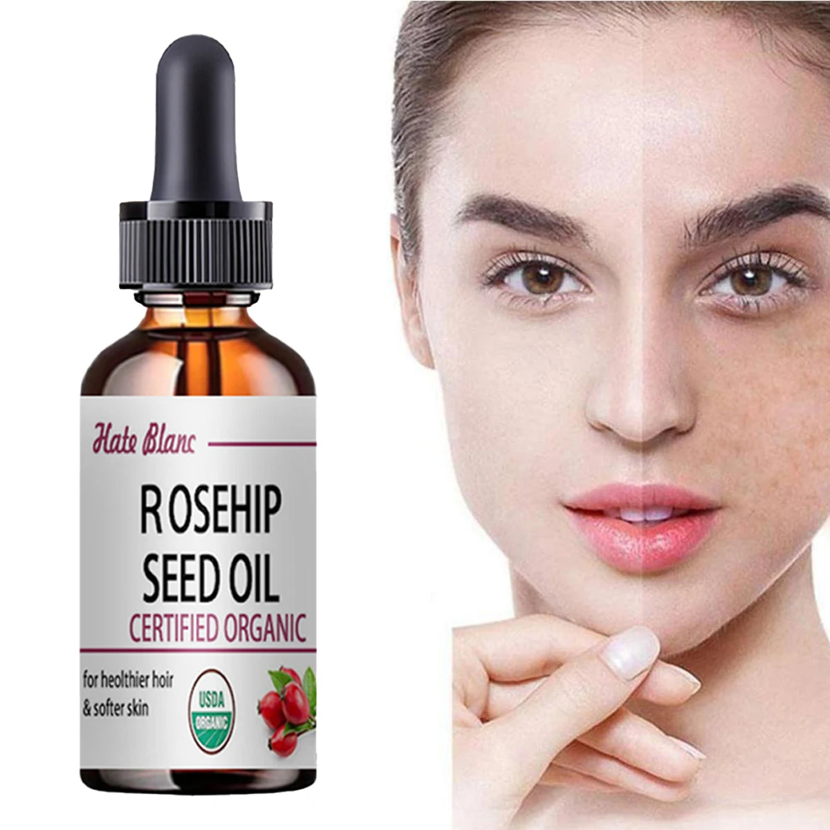 Huile de Rose Musquée hydratante – Soin peau, massage et éclat du teint