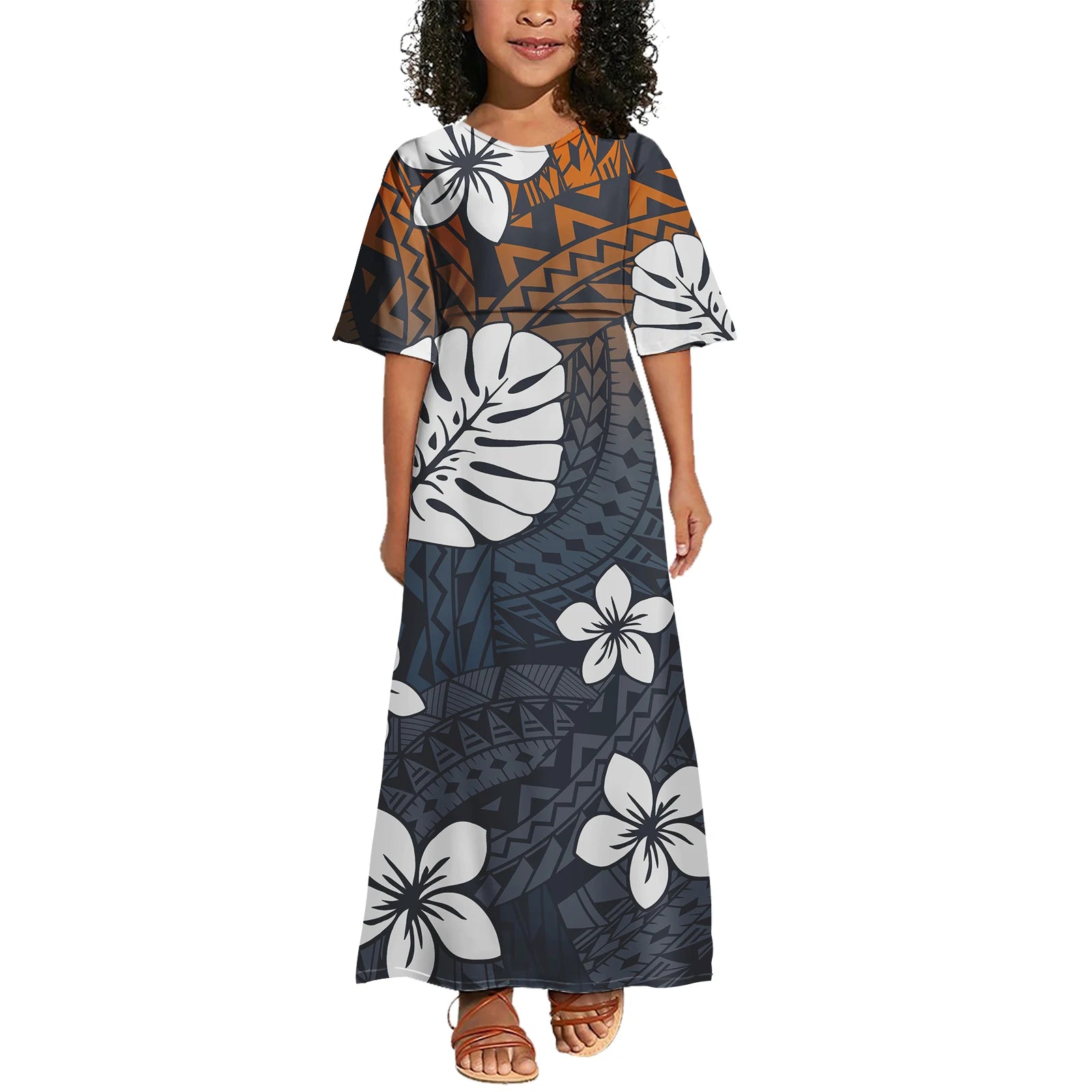 Ensemble Vêtements Enfants Polynésien — Tenue Familiale Assortie