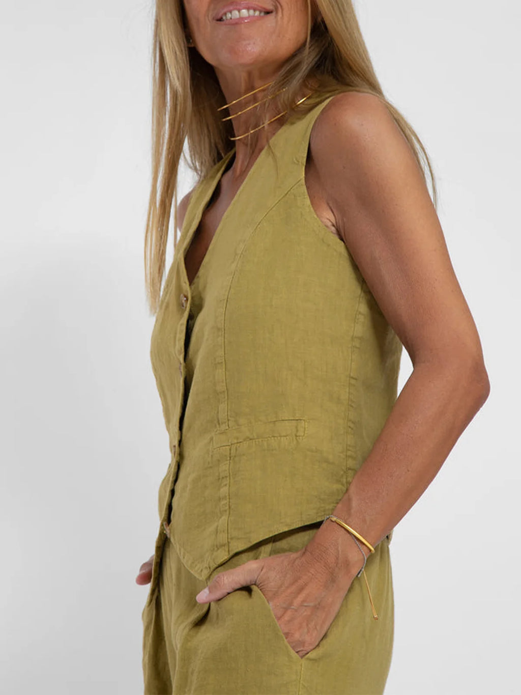 Ensemble Femme Sans Manches & Pantalon — Tenue Casual Elégante Printemps/Été 2024