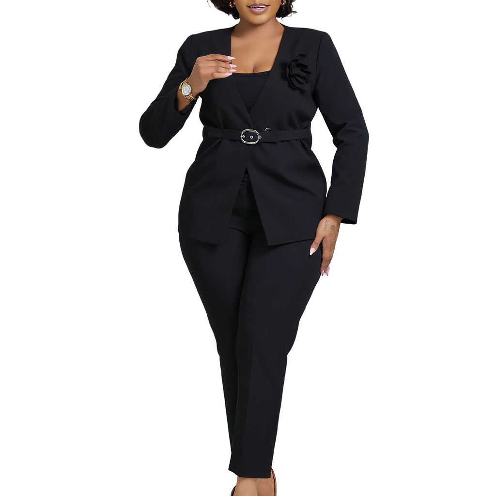 Ensemble Femme 2 Pièces Gilet & Pantalon — Tenue Casual Chic Automne/Hiver 2025