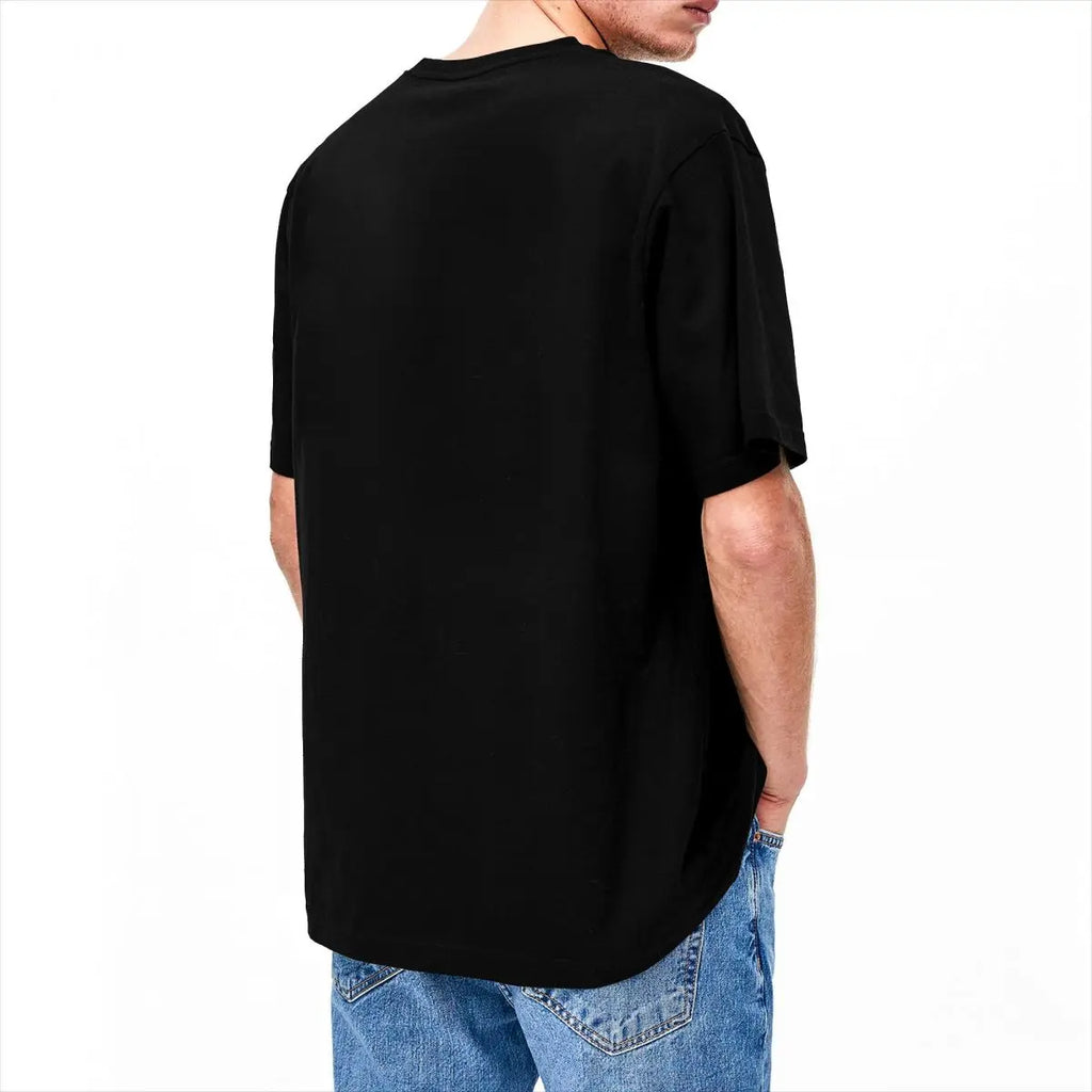 Oversized T Shirt FEAR AND HUNGER 100 Cotton T-Shirts Fashion Tshirt for Male Summer Y2K Funny Design Short Sleeve Tops