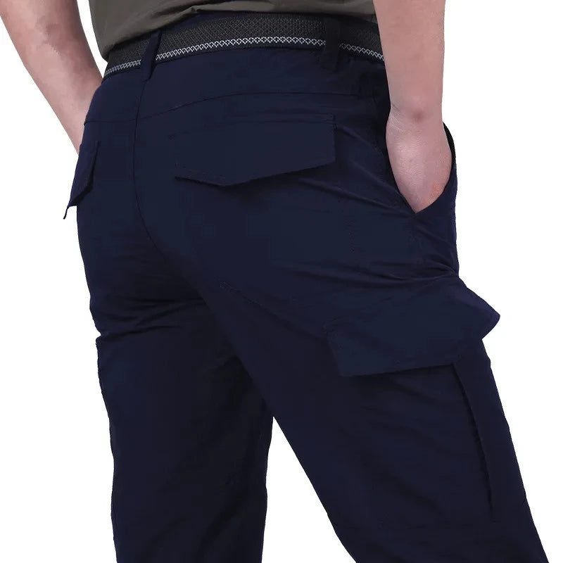 Pantalon Cargo Tactique Homme — Léger Imperméable Multi-Poches Été