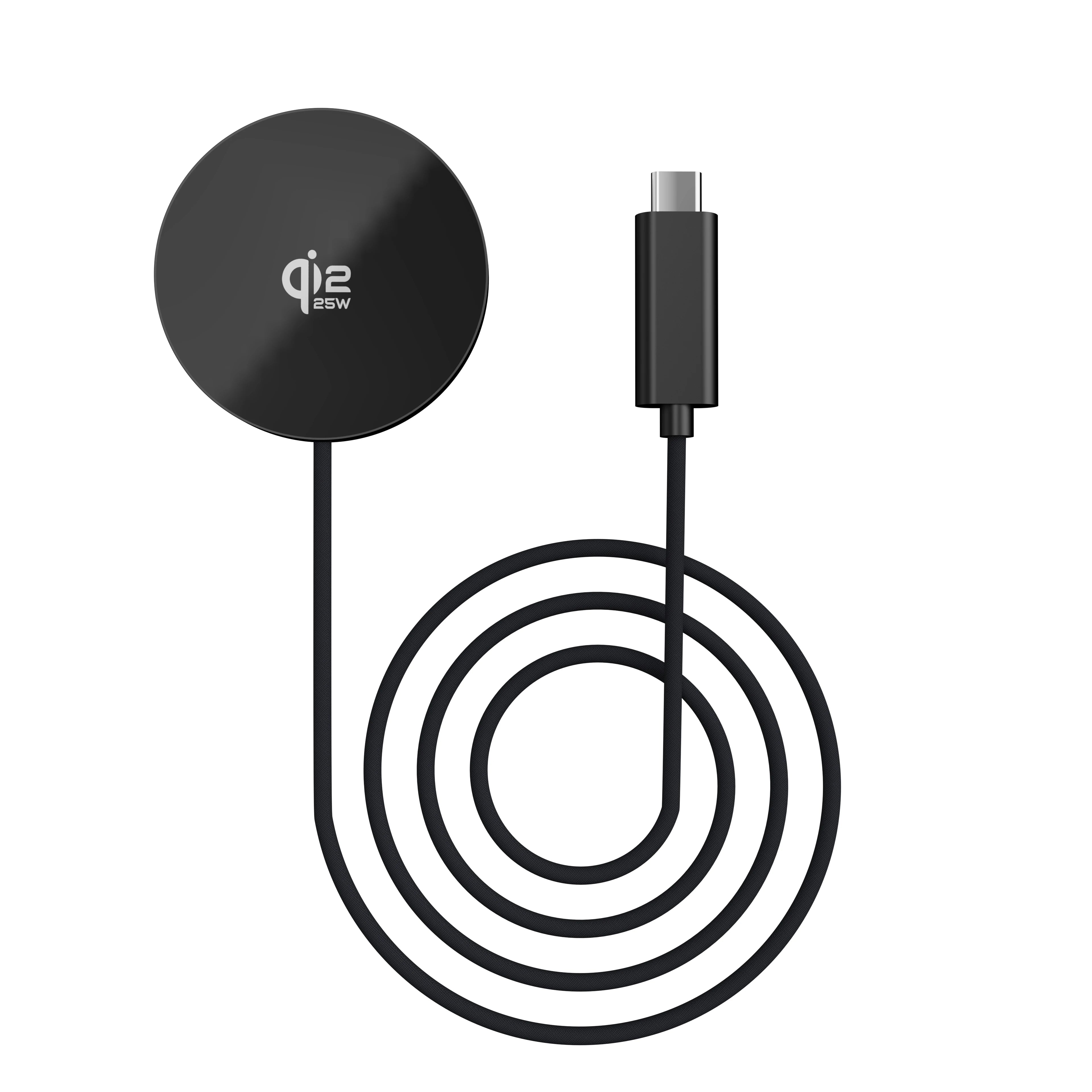 Chargeur Sans Fil Magnétique Qi2.2 25W MagSafe pour iPhone 17 16 15 14 13 12
