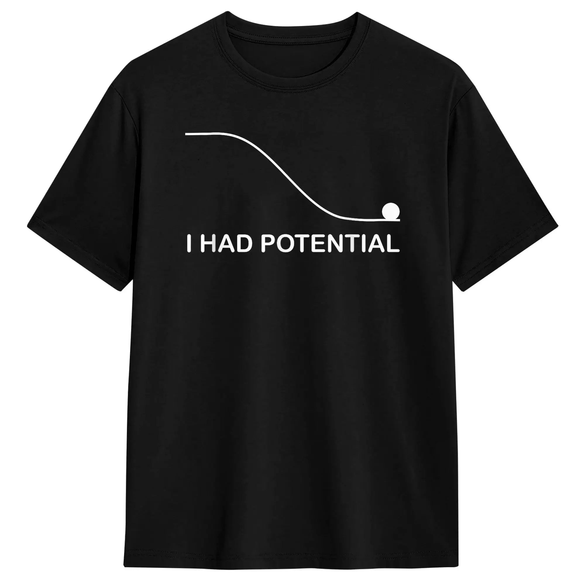 T-Shirt Oversize "I Had Potential" — Hip Hop Plage Y2K