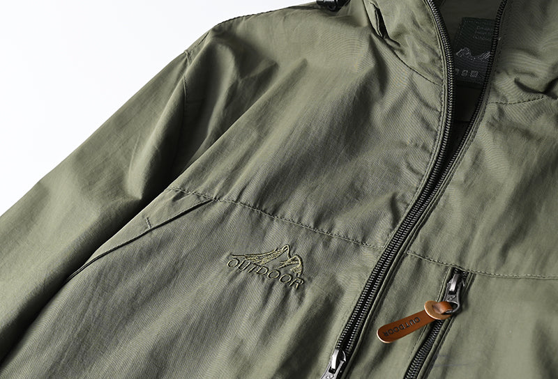 Coupe-Vent Tactique Homme À Capuche — Imperméable Outdoor Militaire