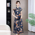 Robe Qipao Style Chinois Vintage — Streetwear Ethnique Femme