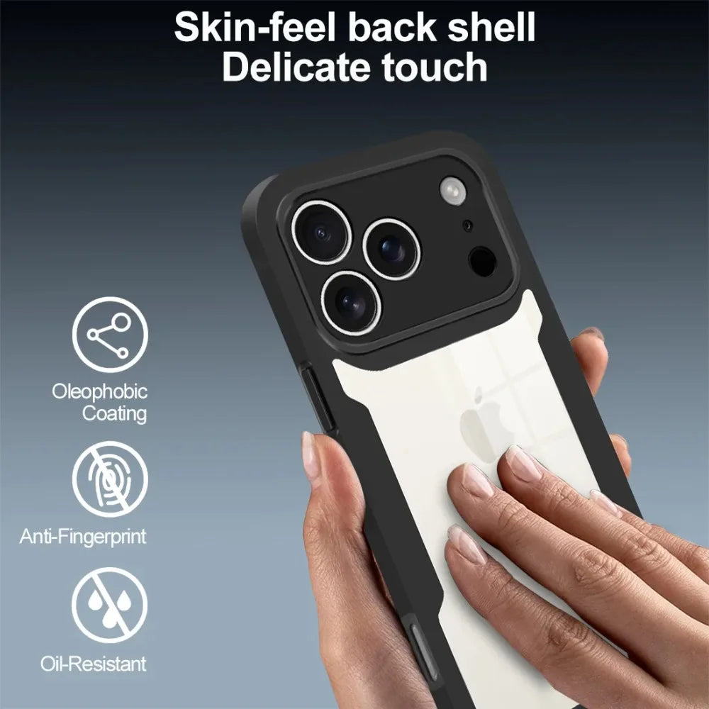 Coque 360° transparente iPhone Pro Max – Protection complète souple avant/arrière