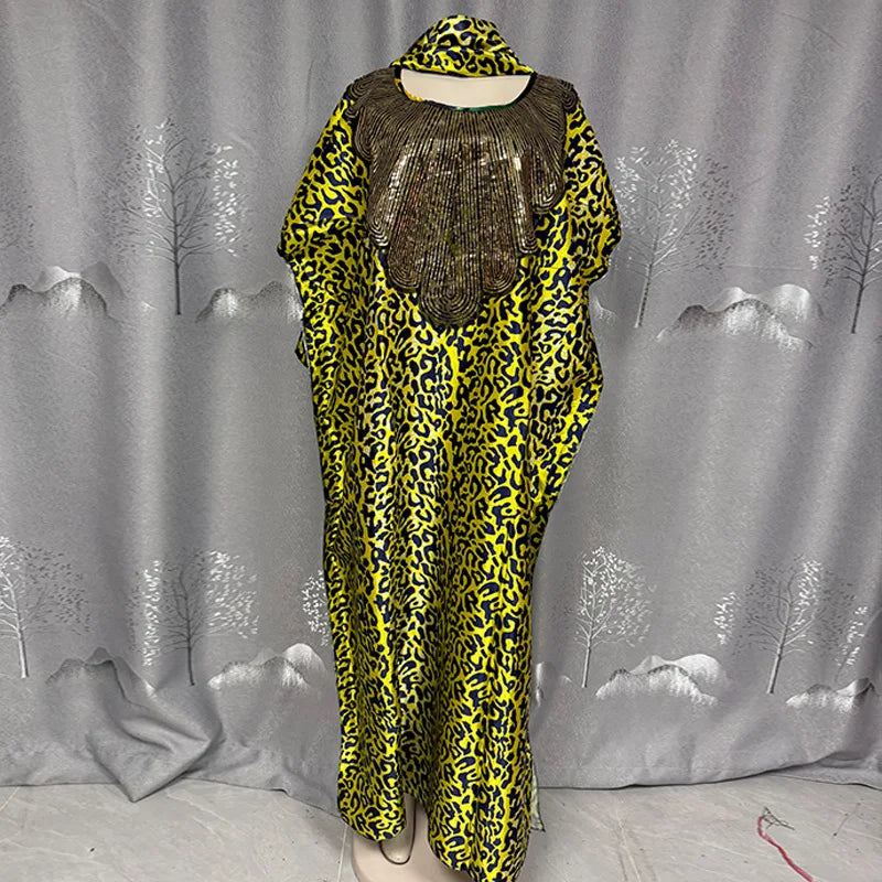 Robe Longue Femme Col V Rayée — Style Décontracté Grande Taille Automne 2026