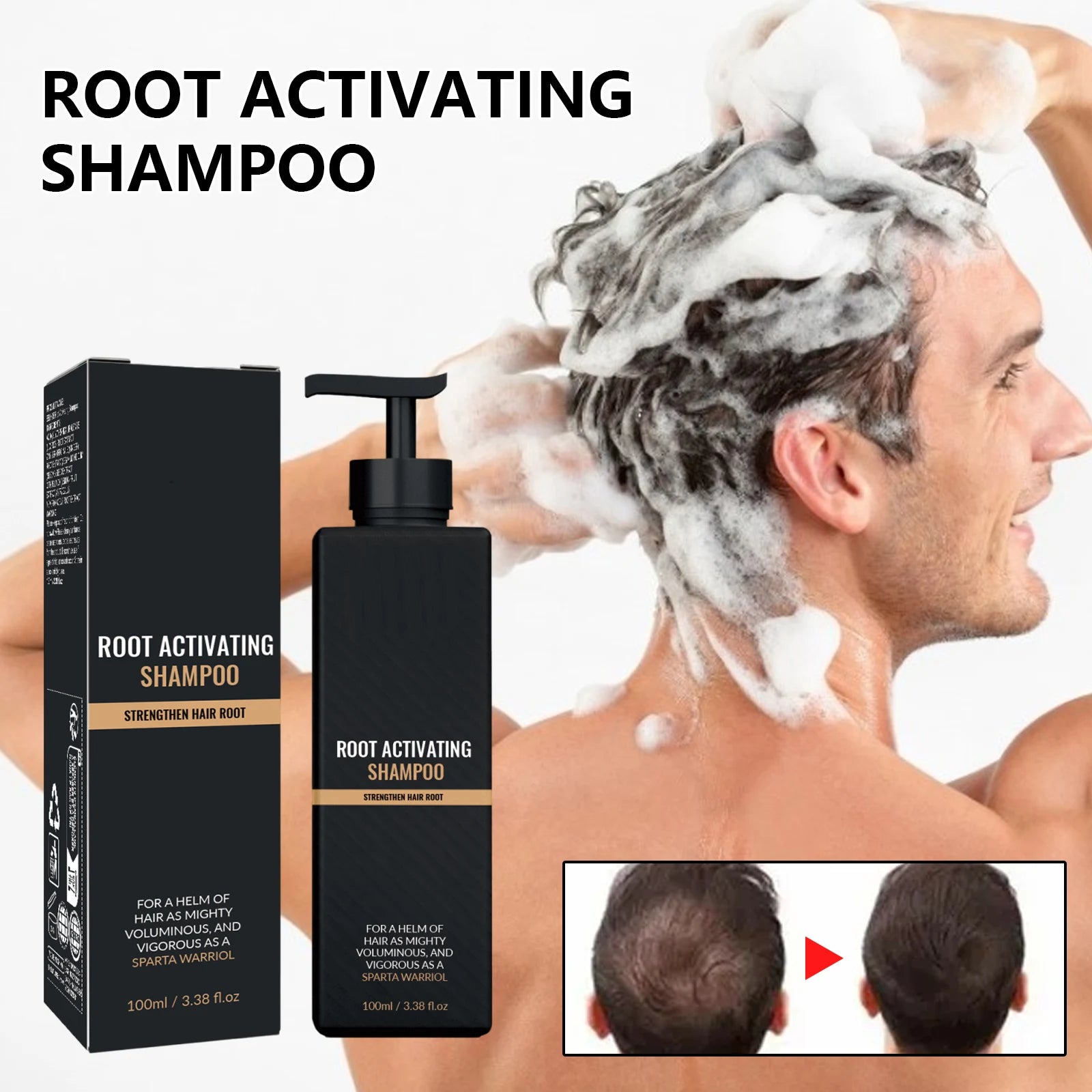 Shampooing croissance capillaire homme – Anti-chute, nourrissant et sans résidu gras 100ml