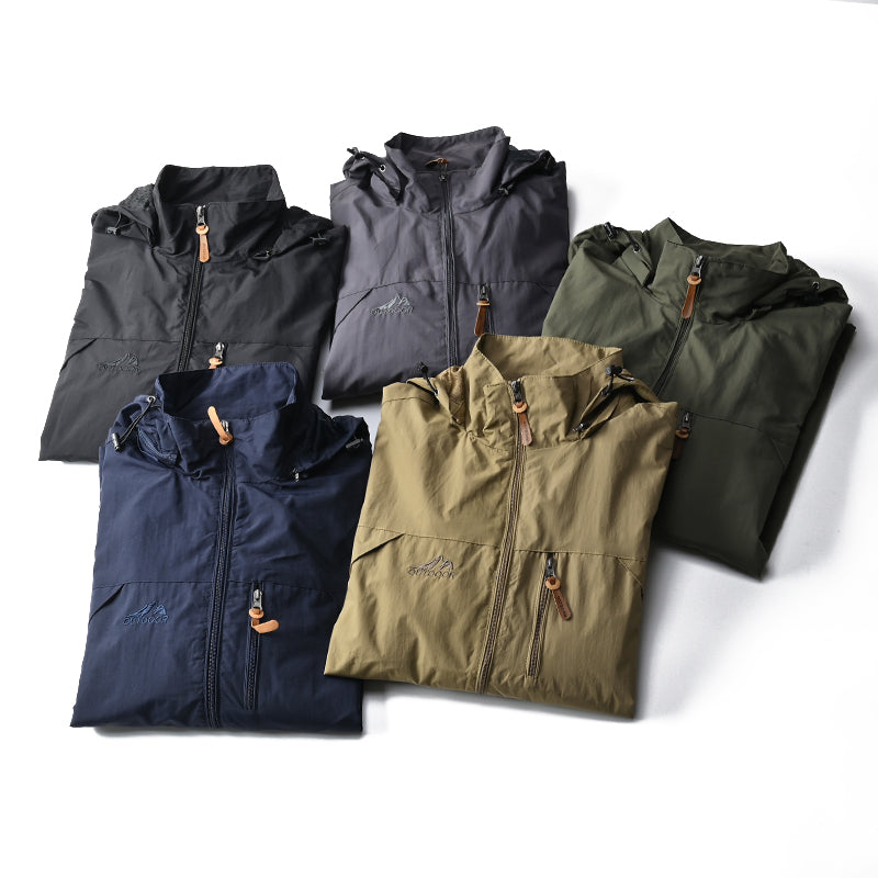 Coupe-Vent Tactique Homme À Capuche — Imperméable Outdoor Militaire