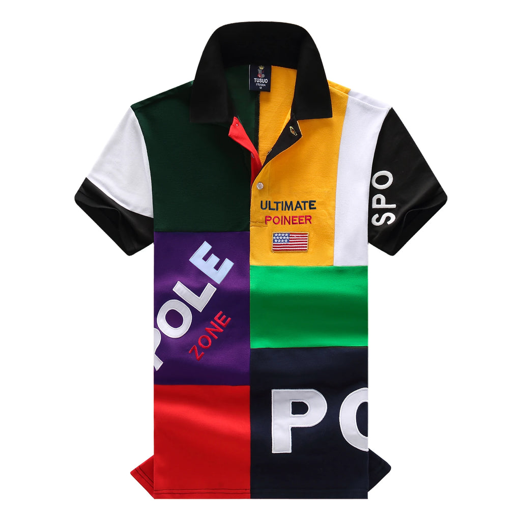 Polo T-Shirt Oversize Homme Grande Taille 7XL — Col Classique à Carreaux 3 Boutons