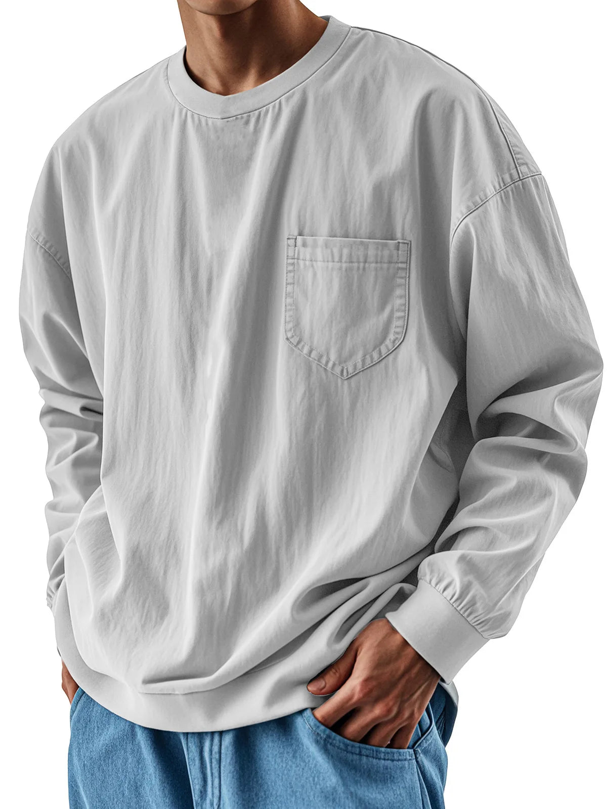 T-Shirt Oversize Manches Longues Homme — Streetwear Casual 2025