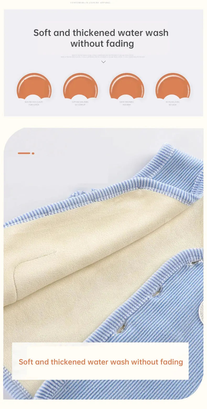 Gilet Enfant Velours Chaud — Veste Sans Manches Garçon & Fille