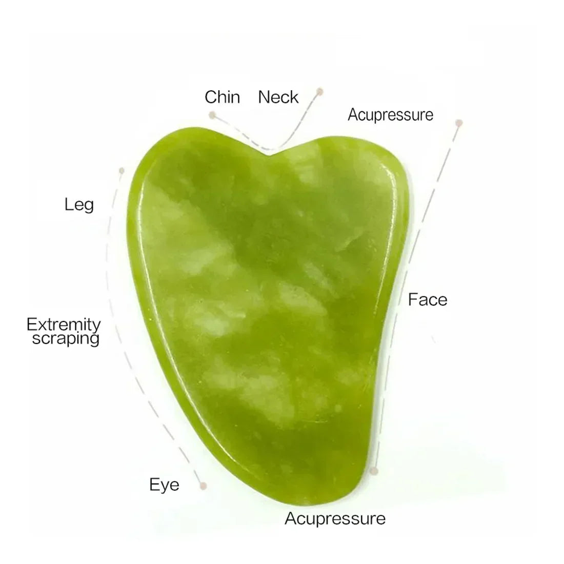 Rouleau de jade  Naturel -Massage Visage Anti -âge & Eclat