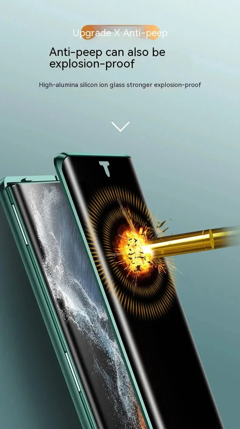 Coque magnétique 360° OPPO Find X – Verre trempé double face anti-espion