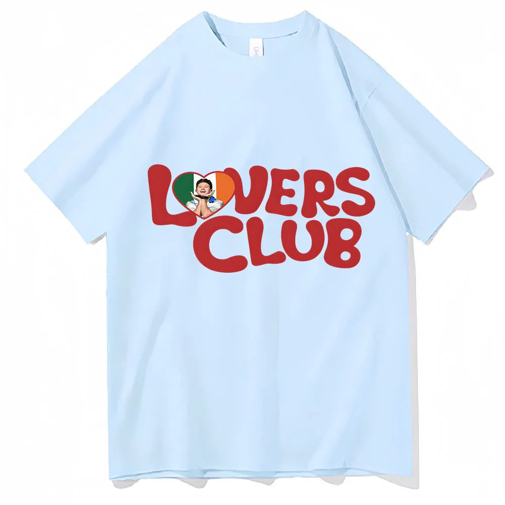T-Shirt Oversize Niall Horan Hello Lovers Club — Streetwear Hip Hop Manches Courtes